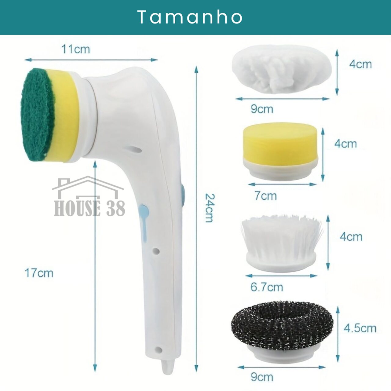 Escova Elétrica 5em1