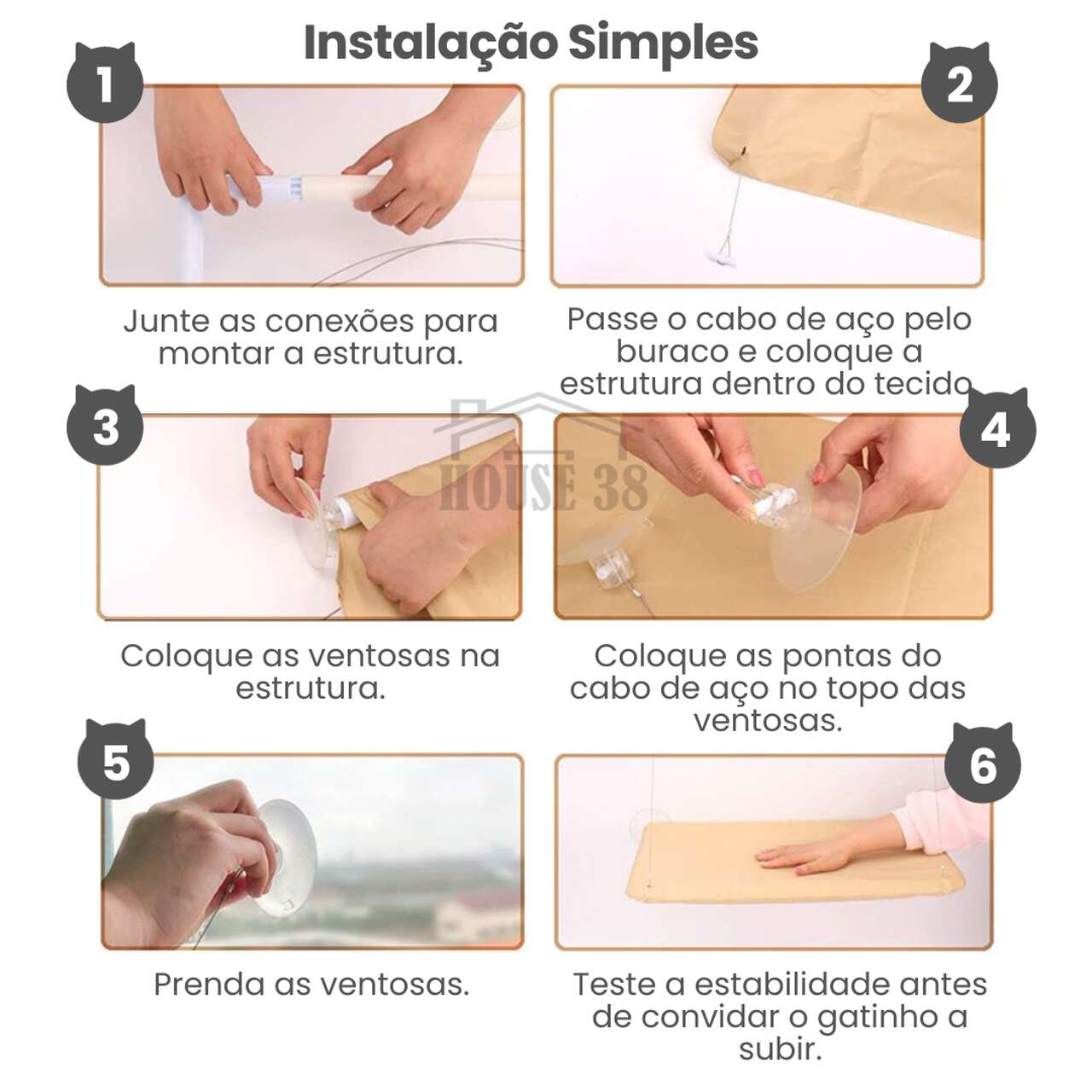 Cama de Gato Suspensa