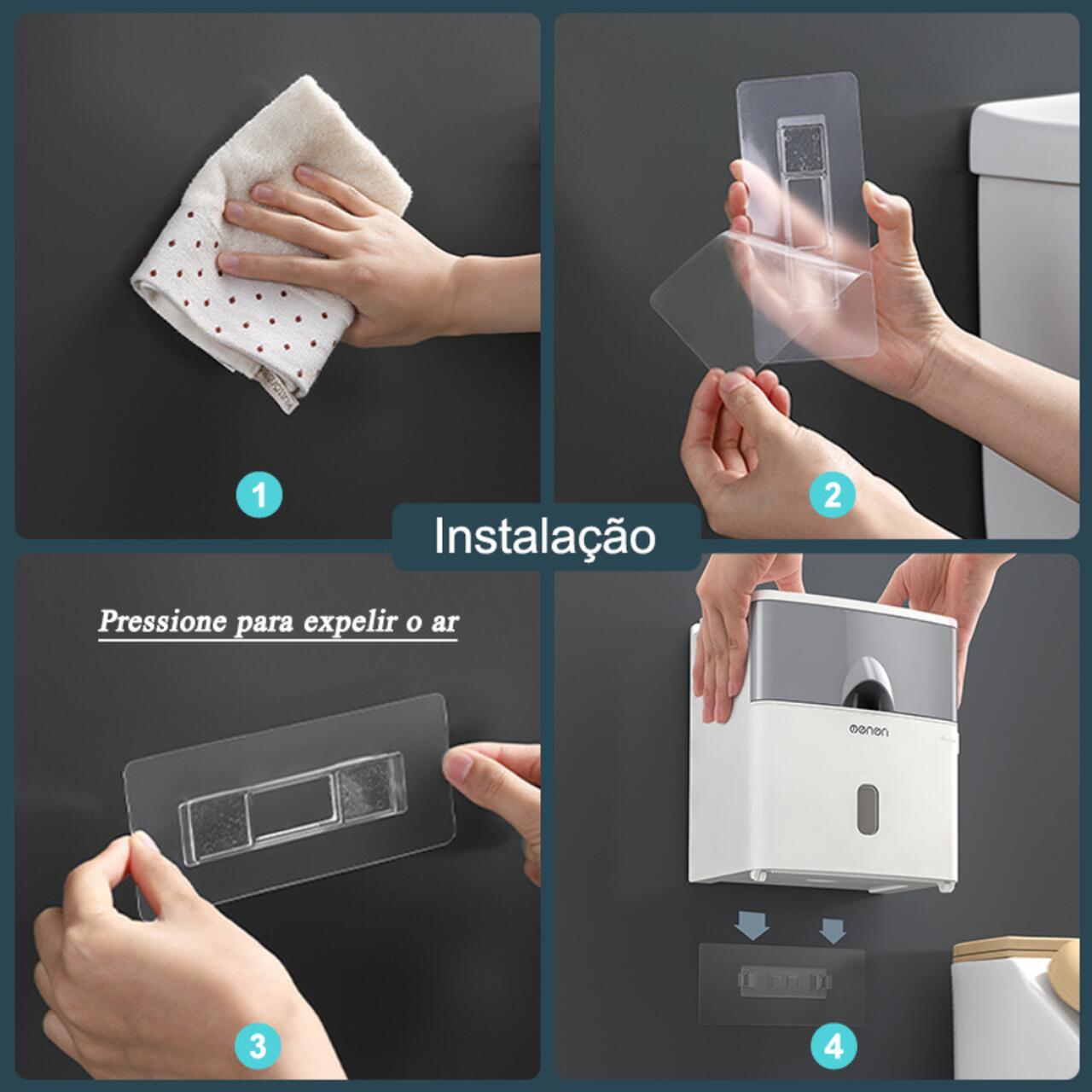 Suporte de Papel Higiênico com Gaveta