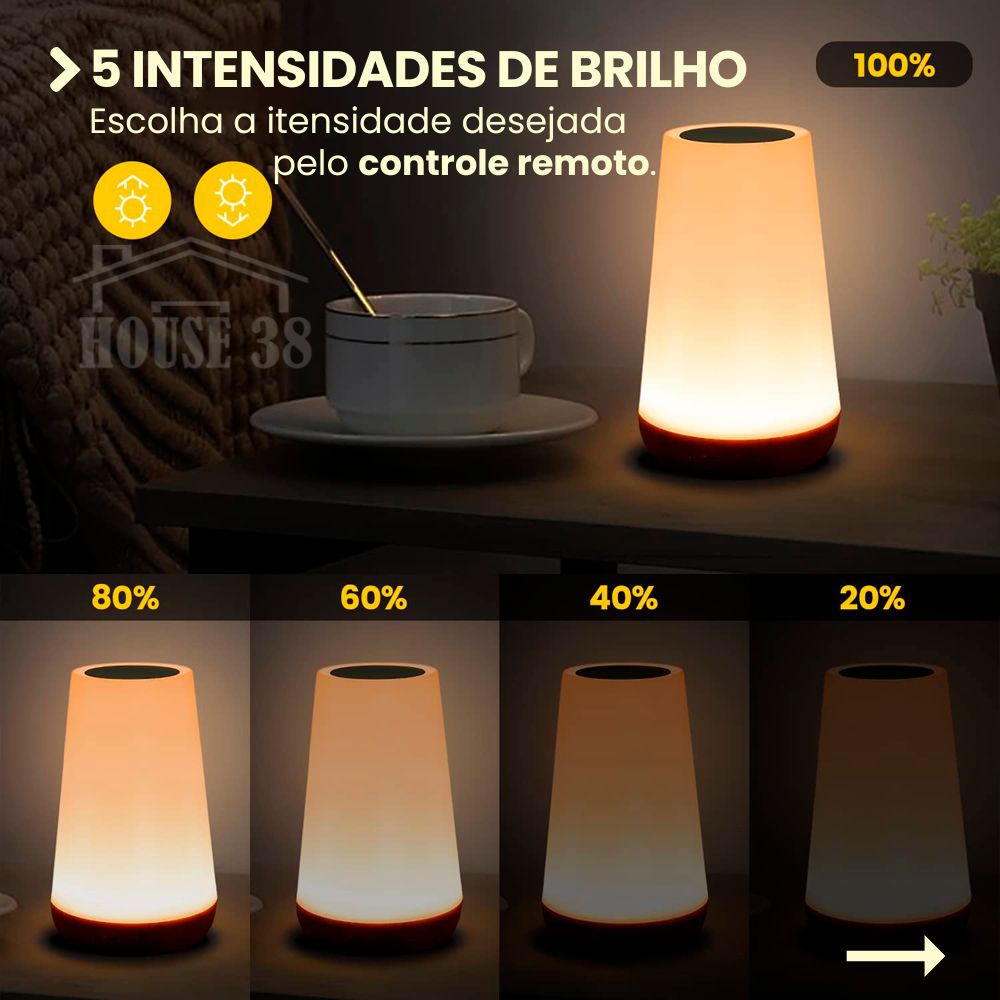 Abajur Multicolor Touch