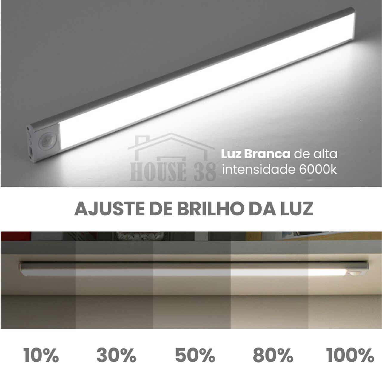 Luminária com Sensor de Movimento