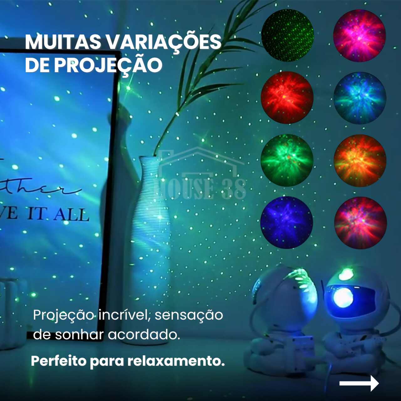 Projetor Galáxia Astronauta