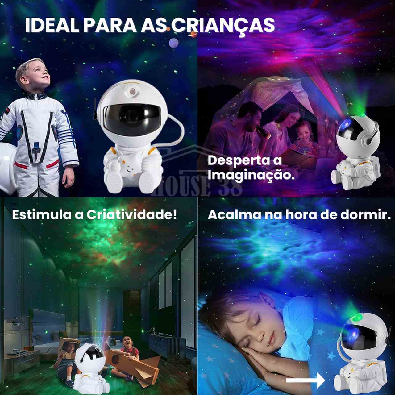 Projetor Galáxia Astronauta