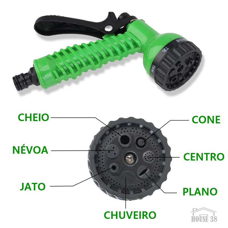 Mangueira Expansível Com Pistola D'água