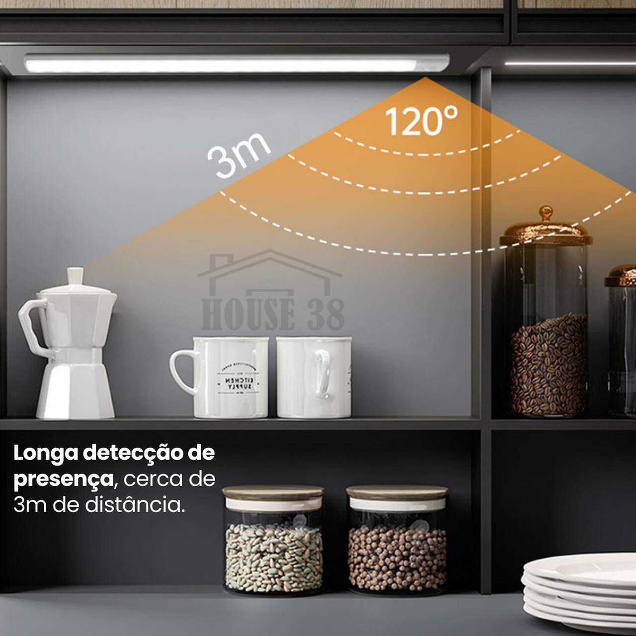 Luminária com Sensor de Movimento