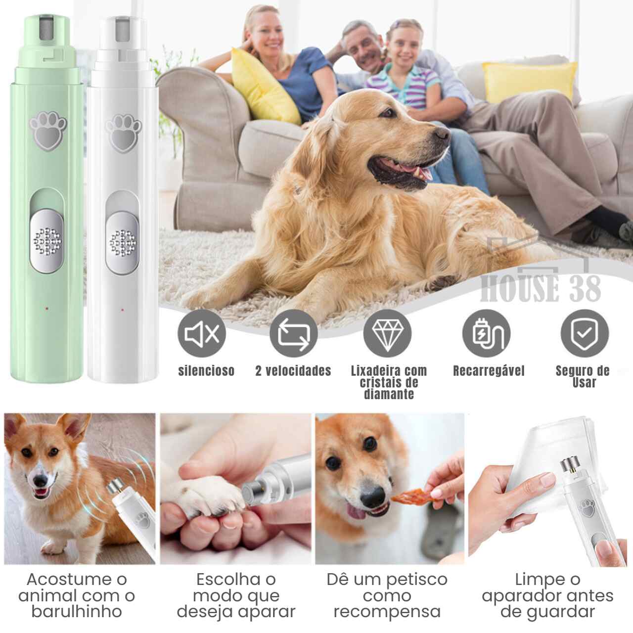 Aparador de Unhas para Pet - Indolor