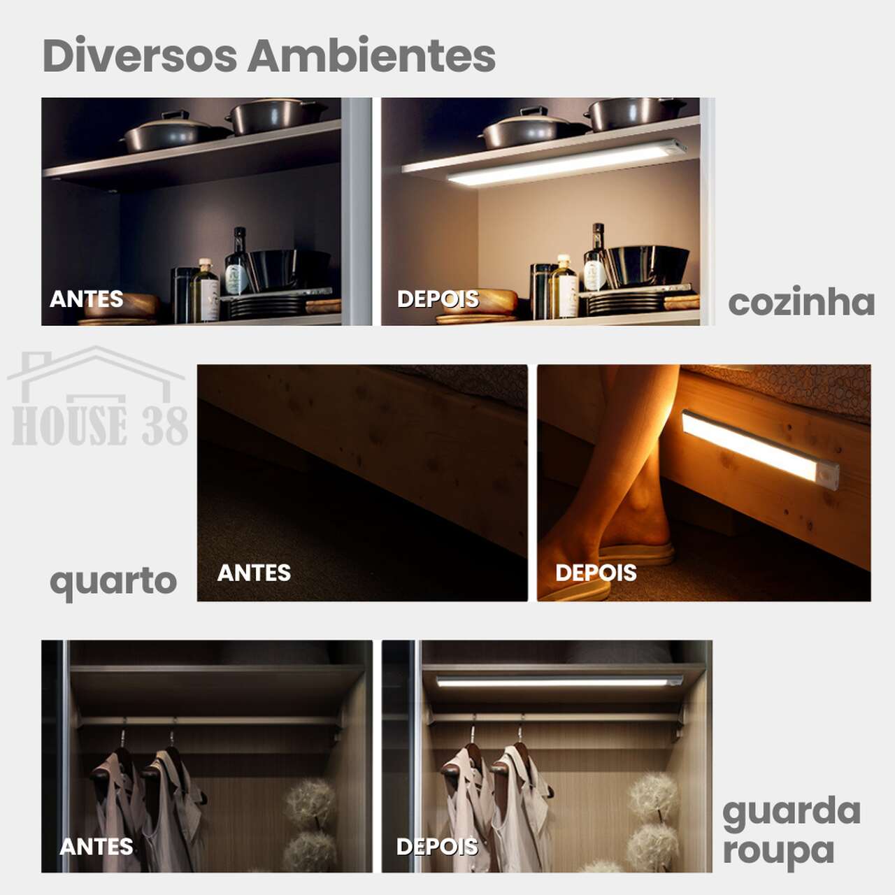 Luminária com Sensor de Movimento