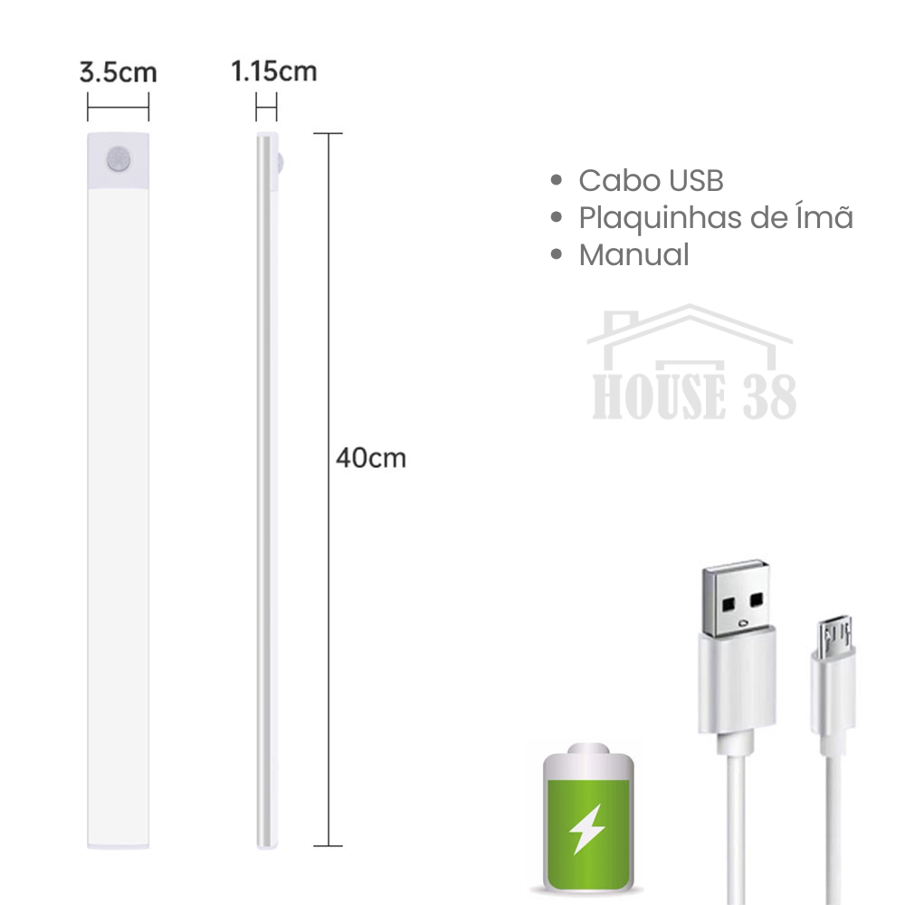 Luminária com Sensor de Movimento