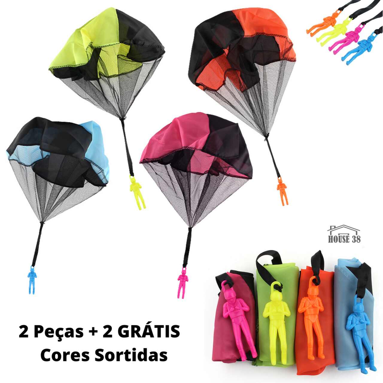 Soldadinho Sky Paraquedista - COMPRE 2 LEVE 4